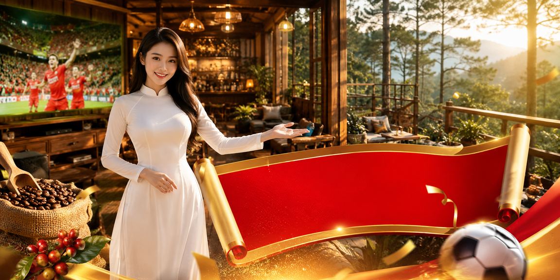 Không gian casino đặt tại Đà Lạt với trang phục áo dài truyền thống